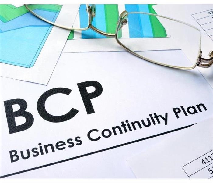 Paper with words BCP Business Continuity Plan